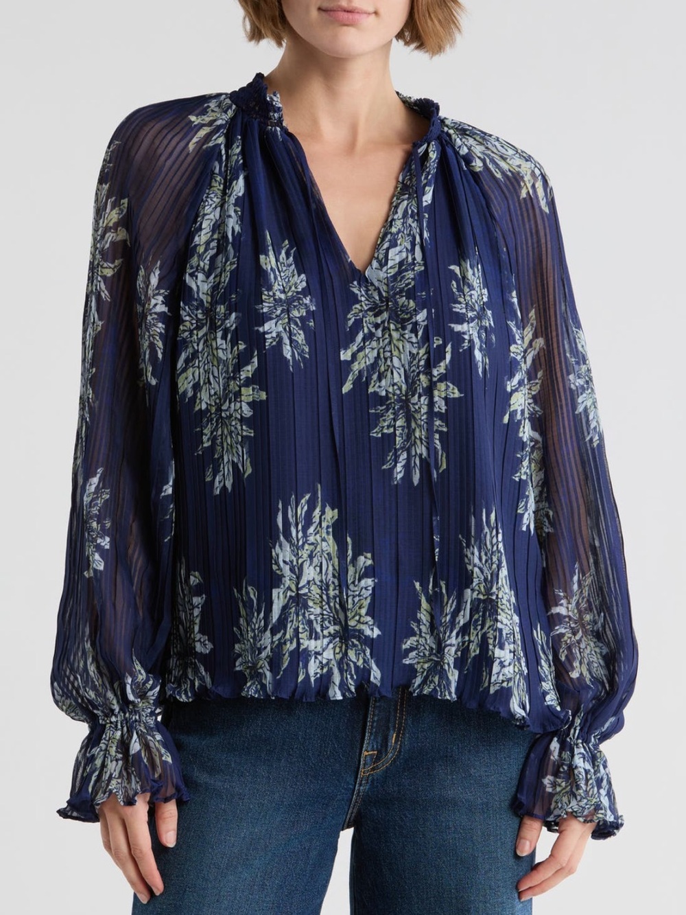 Ramy Brook Kassie Floral Print Top $375